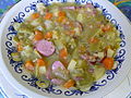 Суп из стручковой фасоли или Bouneschlupp считается национальным супом Люксембурга