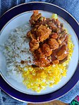 Рис с барбарисом (рис, рис с шафраном, курица)