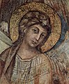 Ангел, деталь фрески Мадонна. Трансепт нижней церкви Сан-Франческо в Ассизи