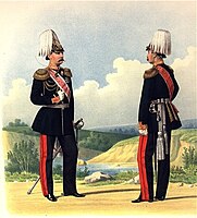 Генерал-Адъютант числящийся в Гвардейских Кирасирских полках и Генерал состоящий по Пехоте. (парадная форма.) 6 Января 1874.