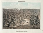 Вид Валаамского монастыря с колокольни Большого скита. 1863 г.