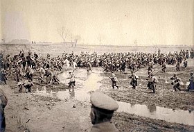 58-й Прагский полк на переходе в Сандепу, Маньчжурия. Не позднее марта 1905 года.