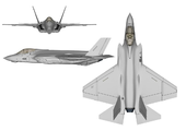 Трёхсторонний вид F-35C