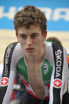Джино Мадер на Чемпионате Европы по трековому велоспорту 2016