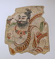 Индийская фигура брамина из пещеры 9, датированная VIII-IX вв. н. э., настенная живопись