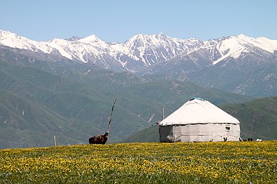 Юрта в Текели