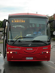 Автобус сан-маринского международного автобусного парка