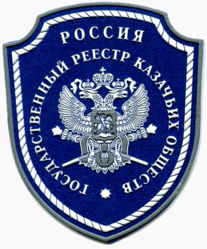 Нарукавный знак госреестра (на левый рукав)