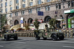 Автомобиль Хамви на параде в честь Дня Независимости Украины. 24 Августа 2015
