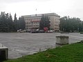 Баррикады сепаратистов «ДНР» перед городской администрацией Краматорска. Май 2014.