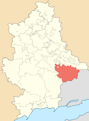Амвросиевский район на карте