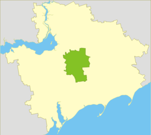 Токмакский район на карте