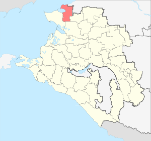 Щербиновский район на карте