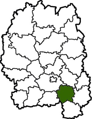 Андрушёвский район на карте