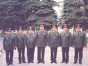 Состав военного совета 58-й общевойсковой армии, апрель 2005 года, Владикавказ.