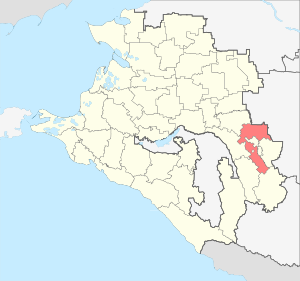 Новокубанский район на карте