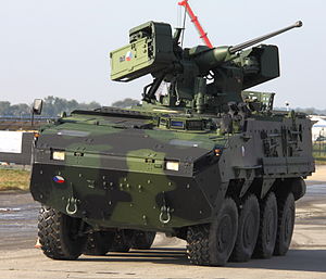 Pandur II с дистанционно-управляемым боевым модулем Samson - RCWS-30, 2011 год .