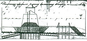 Проект батардо мостового прикрытия крепости Динабург, 1817 год.