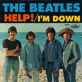 Обложка сингла The Beatles «I’m Down» (1965)