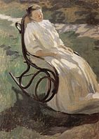 Дама в качалке (эскиз к неосуществленной картине «Maternite»), 1897, Государственная Третьяковская галерея, Москва
