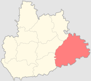 Городищенский уезд на карте