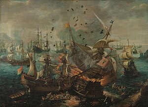 Картина «Гибралтарская битва»