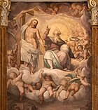 Побивание камнями святого Стефана. 1573—1576. Фреска. Капелла Паолина, Ватикан