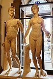 Адам и Ева. Мрамор. Музей Барджелло, Флоренция