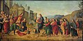 Въезд Христа в Иерусалим. Деталь пределлы. 1508, Эмполи, Музей