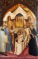 Св. Амвросий крестит св. Августина, деталь пределлы