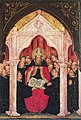 Св. Августин передаёт устав своим последователям, деталь пределлы