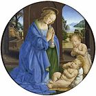 Мадонна с Младенцем Христом и младенцем Иоанном Крестителем. Ок. 1485. Дерево, темпера, масло. Кунстхалле, Карлсруэ