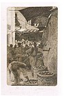 «Виа де Пелличчиаи. Старый рынок Флоренции», офорт, 1874.