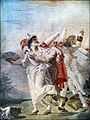 Влюблённый Пульчинелла, фреска Дж.Д.Тьеполо (1797)