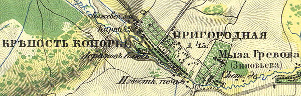 План села Копорье. 1860 год