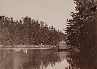 Один из каскадных прудов (1880-е)