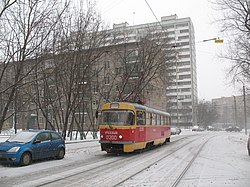 Moscow tram 0200 2007-02 Trudovaya street