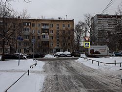Улица Цандера, дом № 10. Январь 2017 года
