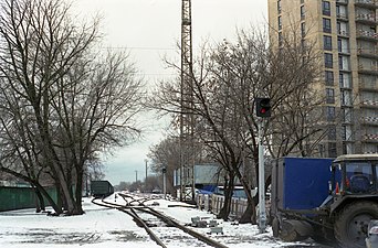 Вид от вытяжного тупика