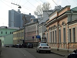 Борисоглебский переулок. Вид в сторону Нового Арбата.