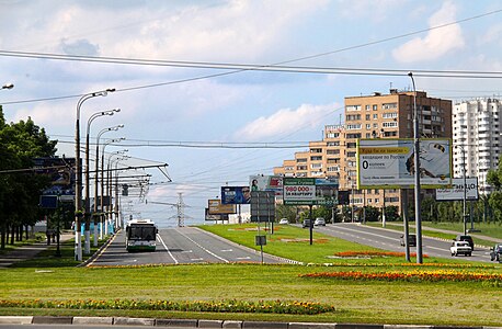 Пролетарский проспект Москвы. Вид с Луганской улицы.