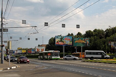 Пролетарский проспект у метро Кантемировская.