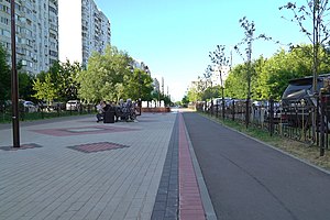 Прогулочная зона и велодорожка