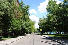 Улица Фотиевой (вид от Университетского проспекта в сторону площади Академика Тамма)