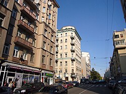 Вид с улицы Чаянова в сторону 1-й Тверской-Ямской,2-й и 3-й