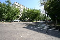 Штурвальная улица в сторону от Химкинского бульвара, у пересечения с Нелидовской улицей