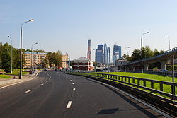 3-я Магистральная улица (вид от Звенигородской эстакады в сторону 2-й Магистральной улицы).