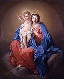 Мадонна с Младенцем. 1738. Холст, масло. Музей изобразительного искусства, Руан