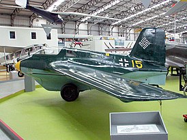 Me.163 B из 2 эскадры Люфтваффе в Шотландском музее авиации