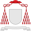 Герб кардинала, не рукоположённого в сан епископа